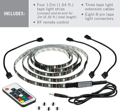 Armacost Lighting LED Lights Tape Light Kit with Remote. Use in 1A or More USB Port. 422100