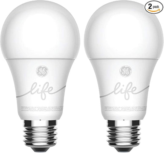 GE Lighting CYNC Smart Light Bulbs, Bluetooth Enabled, Alexa and Google Home Compatible, Soft White (2Pack), Packaging May Vary