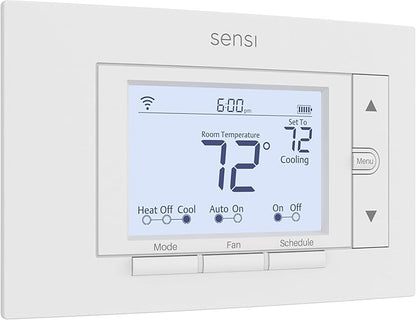 Sensi Smart Thermostat, 100 Years Of Expertise, Wi-Fi, Data Privacy, Programmable, Easy DIY Install, Works With Alexa, Energy Star Certified, Mobile App, ST55