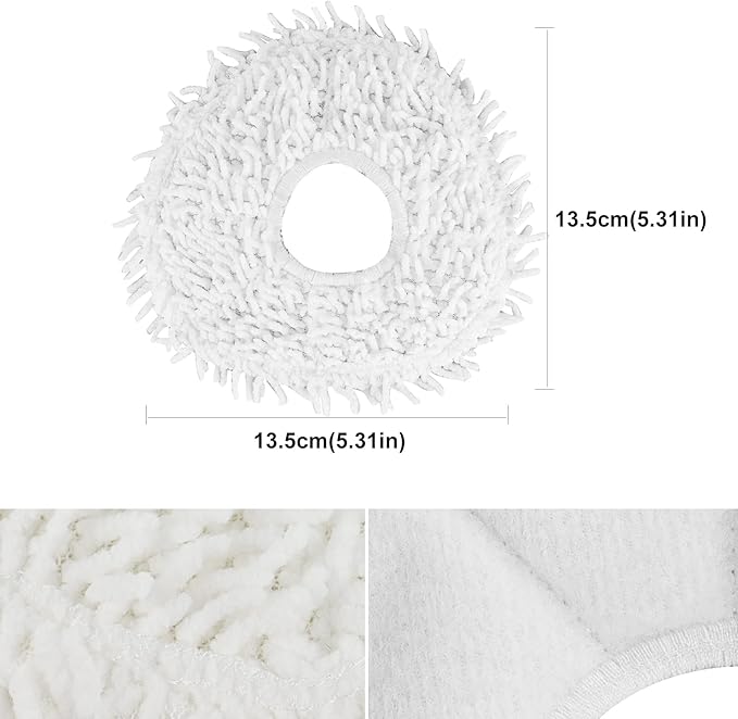 Replacement Accessories Compatible with Robot Sweeping Narwal T10,Microfiber X2 Filters X4 Side Brushes X4 Mop Cloth X1 Brush