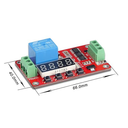 UCTRONICS DC 12V Programmable Multifunction Time Delay Relay Module with Segment LEDs Display for Smart Home, Automatic Control (Pack of 2)