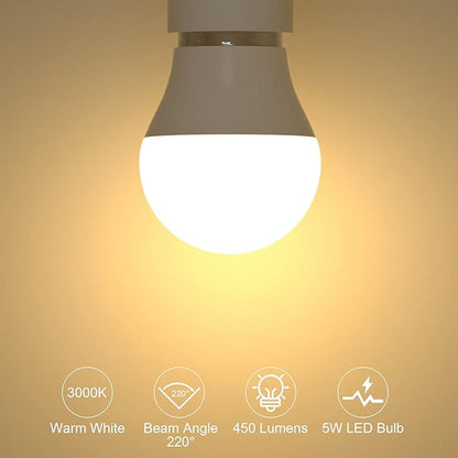 ORALUCE 丨 Bundle - A15 Lightbulbs Warm White 3000K (Pack of 6) & Smart LED Bulb A19 Wi-Fi and Bluetooth (Pack of 4)
