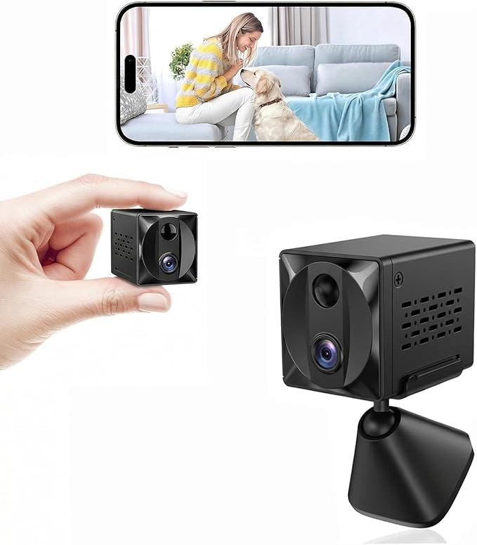 ZTTAOLII 5G WiFi Hidden Spy Camera 4K HD Mini Camera Indoor Security Cam,SD Card Storage & App Control, Night Vision, Wireless Mini Cameras for Home/Baby/Pet