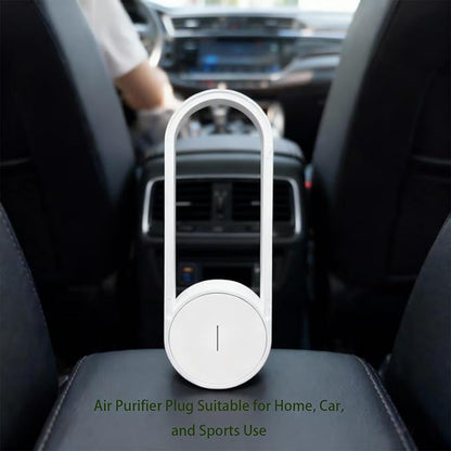 USB Portable Air Purifier for Travel and Car Personal Carry On Air Cleaner for Office Hotel Room Bedroom Desk Closet Indoor Outdoor Use Compact Design (4PCS Green)