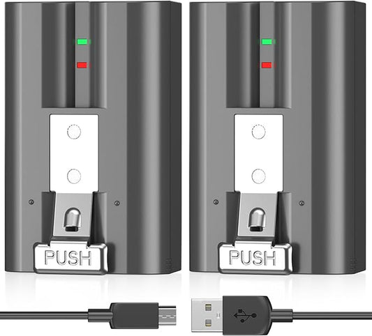 2-Pack 6040mAh Rechargeable Battery Compatible with Ring Doorbell Camera 2/3/4, Video Doorbell 3 Plus,Spotlight Cam and Stick Up Cam Battery (2nd & 3rd Gen)