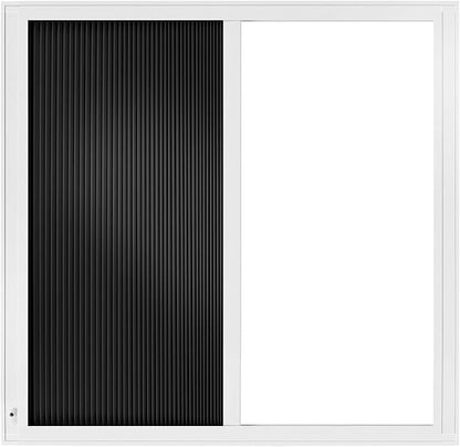 Godark Motorized Bottom Up Celllular Shades WiFi Enabled Smart Honeycomb Blinds Works with Alexa/Google Home Easy Install Blackout Window Blinds with Aluminum Frame Customize Size-Black(White Frame)
