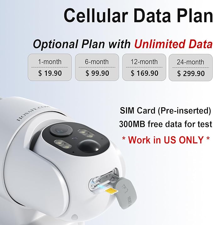 No WIFI Security Camera No Internet Needed, 4G LTE Cellular Security Camera Outdoor Wireless, Cell Camera with SIM Card, PIR Sensor, 2K Color Night Vision, SD/Cloud, 2-Way Talk, IP66 Waterproof