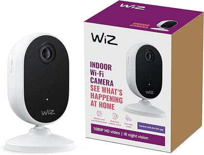 WiZ Indoor Security Camera - 1080p HD Video - Full-Duplex Audio - Activate with Motion - Control with App - Works with Alexa- Google Assistant and Siri Shortcuts- Bluetooth Compatible- No Hub Required