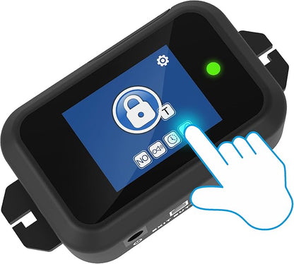 UHPPOTE 2-inch Touch Screen Wireless Remote Control with 600lb Electric Magnetic Lock for Outswinging Door Entry Access Control System