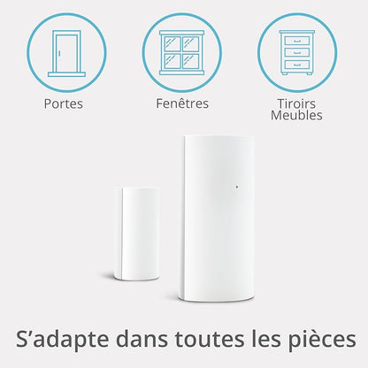 Metronic Zigbee Opening Detector Adhesive Mount Compatible with Home Stay App, Low Energy Consumption, Wi-Fi Connectivity, Penetration and Light Sensor - 495720