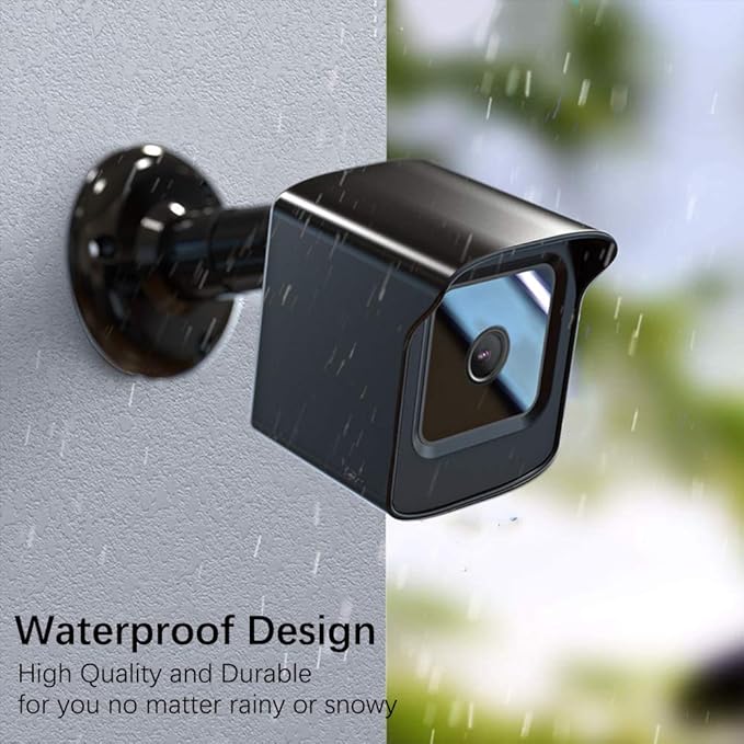 PEF Mount for All New Wyze Cam V4 and V3, Weatherproof Protective Cover and 360 Degree Adjustable Wall Mount Solid Housing for Wyze V4 and V3 Outdoor Indoor Smart Home Camera System (Black, 1 Pack)
