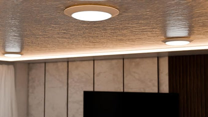 7.5 Inch Flush Mount Ceiling Light Fixture| 16.5W, 1500Lm, 120V, 6000K Modern Kitchen Recessed Ceiling Lamp | Wet Location Dimmable LED Light | ETL, 4/6" J-Box, White (24 Pack)