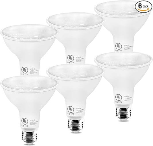 LightingWill 11W Par30 LED Bulb (75W Equivalent), UL Listed, 5000K Daylight White Dimmable Flood Light Bulbs, 850 Lumens, E26 Base, LED Recessed Light Bulbs for Indoor Outdoor, 6 Pack