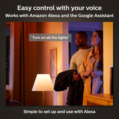 Philips Hue Smart Retrofit Recessed 5/6 Inch LED Downlight 1 Pack - White & Color Ambiance Color-Changing Light 1100LM - Control with Hue App - Compatible with Alexa, Google Assistant & Apple Homekit