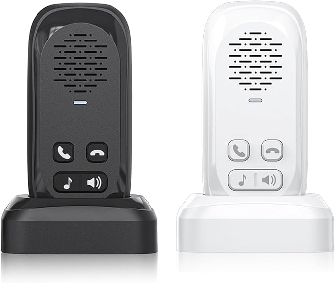 Intercoms Wireless for Home,Two Way Real-Time Intercom 984 Feet Range,Wireless Intercom System with Charging Base,Room to Room Intercom for Home Office Business with 4 Volume Levels 4 Chimes,2 Pack