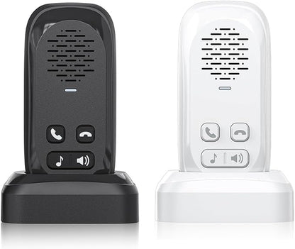 Intercoms Wireless for Home,Two Way Real-Time Intercom 984 Feet Range,Wireless Intercom System with Charging Base,Room to Room Intercom for Home Office Business with 4 Volume Levels 4 Chimes,2 Pack