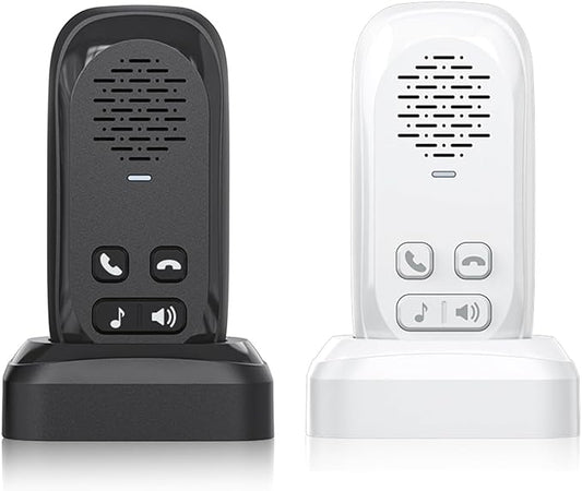 Intercoms Wireless for Home,Two Way Real-Time Intercom 984 Feet Range,Wireless Intercom System with Charging Base,Room to Room Intercom for Home Office Business with 4 Volume Levels 4 Chimes,2 Pack