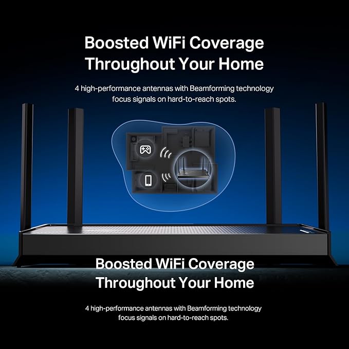 TP-Link Dual-Band BE3600 Wi-Fi 7 Router Archer BE230 | 4-Stream | 2×2.5G + 3×1G Ports, USB 3.0, 2.0 GHz Quad Core, 4 Antennas | VPN, EasyMesh, HomeShield, MLO, Private IOT | Free Expert Support