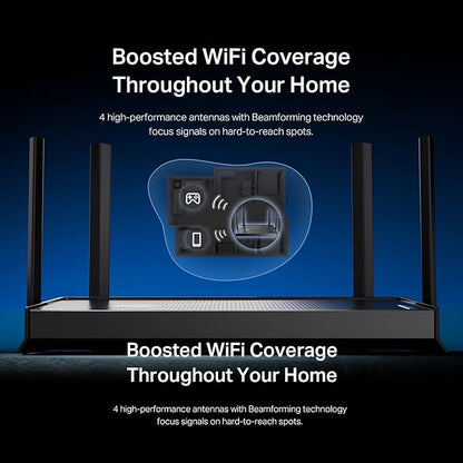 TP-Link Dual-Band BE3600 Wi-Fi 7 Router Archer BE230 | 4-Stream | 2×2.5G + 3×1G Ports, USB 3.0, 2.0 GHz Quad Core, 4 Antennas | VPN, EasyMesh, HomeShield, MLO, Private IOT | Free Expert Support