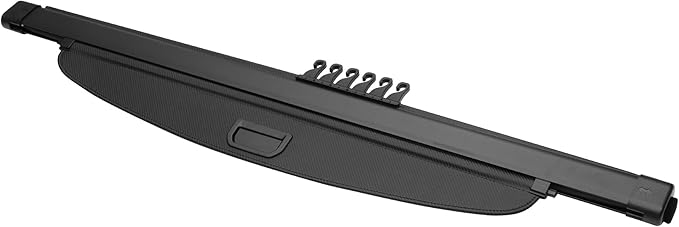 Motoforti Car Retractable Cargo Cover for Honda CRV 2007-2011 Rear Trunk Parcel Shelf Luggage Security Shield Shade, Canvas, Black Carbon Fiber