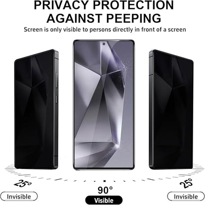 3 Pack Samsung Galaxy S24 Ultra Privacy Screen Protector Tempered Glass 6.8inch Private Saver Anti-Spy Eye Protection Anti-Scratch Full Coverage
