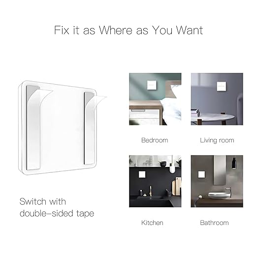 Semme 4Gang Scene Switch for WiFi 2.4GHz Home Controller with APP Voice Control