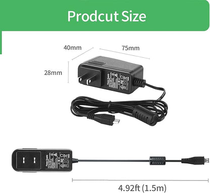5V 2A Micro USB Power Supply Wall Charger AC/DC Adapter Universal Power Adapter, 5Vlot 2Amp Power Adapter with Plug Micro USB for Security Camera IPC, 2 Pack