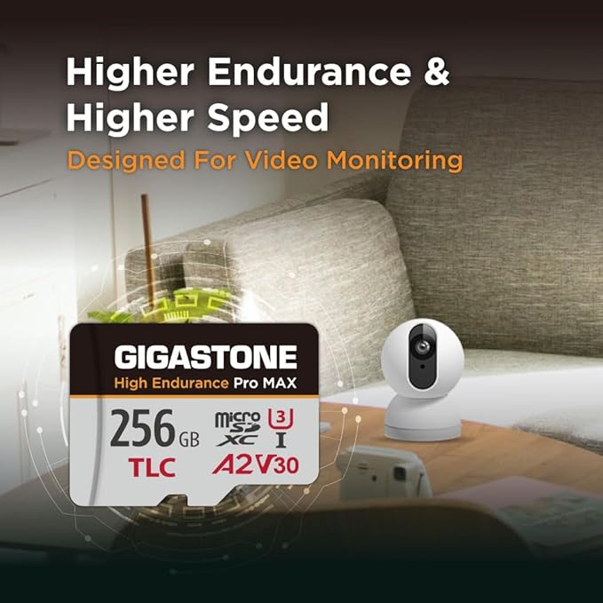 【5 Yrs Free Data Recovery】【Dash Cam】 GIGASTONE 256GB Micro SD Card, TLC High Endurance Pro MAX, Speed Up to 160MB/s, Compatible with REDTIGER Rove VIOFO VANTRUE PRUVEEO, MicroSDXC UHS-I A2 V30 U3