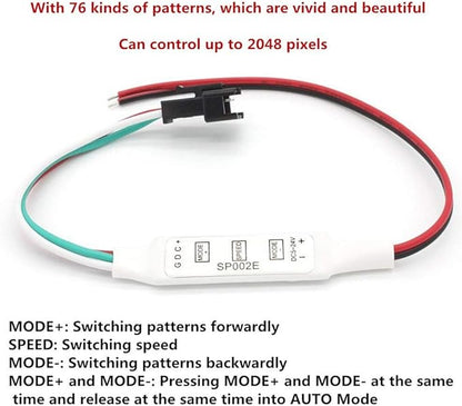 241 LEDs 9 Rings WS2812B 5050 RGB LED Ring Lamp Light Individually Addressable Full Dream Color DC5V with Mini Controller