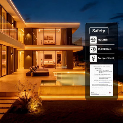 BTF-LIGHTING RGBCCT LED Strip UL Listed 16.4ft 96LED/m 300LED DC12V IP30 | Black LED Tape 12mm wide 5 Colors in 1 RGB+Dimmable Tunable Color Temperature 2700K-6500K for Decor(No Adapter or Controller)