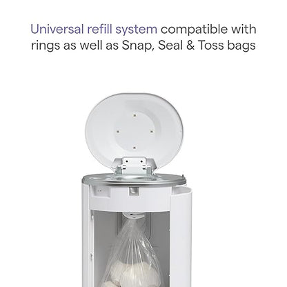 Munchkin® UV Diaper Pail #1 in Odor Control, Includes 1 UV Snap, Seal & Toss™ Bag and 1 UV Refill Ring