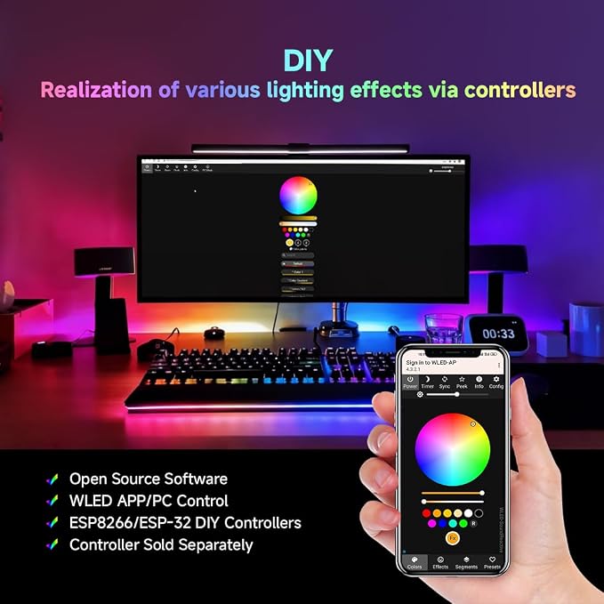 BTF-LIGHTING RGB+Natural White SK6812 LED Strip 16.4FT 300LED DC12V IP68 | Waterproof RGBW Individually Addressable UL Listed 4 Colors in 1 Light (Similar WS2812B) White PCB(No Adapter or Controller)
