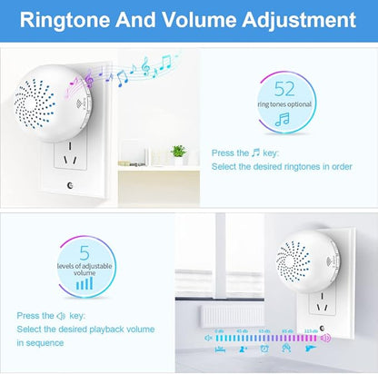 SINGCALL Tuya Caregiver Pager Smart Wireless Calling System WiFi SOS Emergency Home Caring Nurse Buzzer Call Bell System for Old People Patients Children
