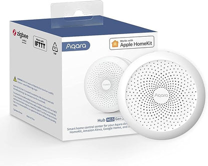 Aqara Hub M1S Gen 2 (2.4 GHz Wi-Fi Required), Wireless Smart Home Bridge for Alarm System, Home Automation, Remote Monitor and Control, Supports Alexa, Google Assistant, HomeKit and IFTTT