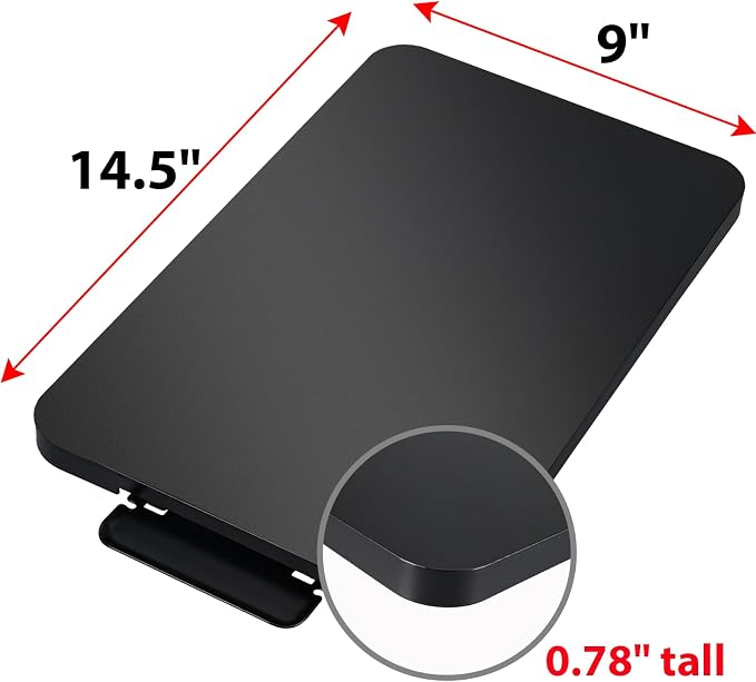 Kitchen Appliance Sliding Tray,Coffee Maker Rolling Tray Under Cabinet Appliance Organizer Toaster Blender Air Fryer Stand Mixer Countertop Storage Moving Slider (Steel, 9"W x 14.5"D)