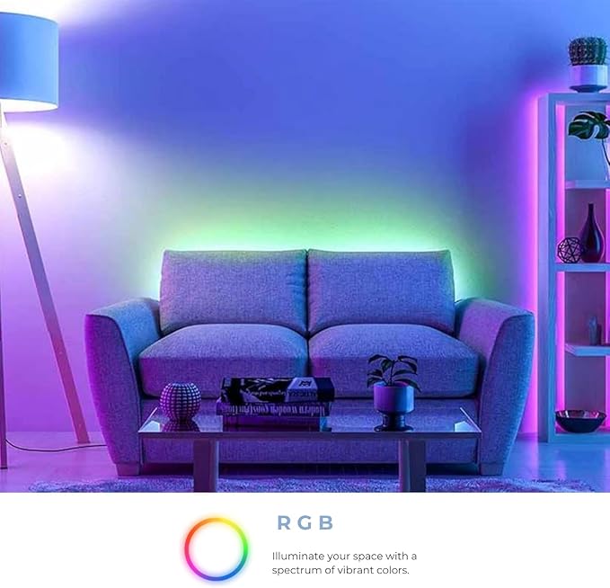 Ozarke Smart LED Bulb Smart Light Bulbs Alexa Compatible, Google Assistant, Color Changing Controlled Light Bulb 2700K-6500K RGB Dimmable (Bluetooth, 1, Count)