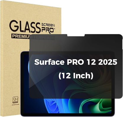ProCase Privacy Screen Protector for Surface Pro 12 Inch 2025, Anti-Spy Tempered Glass Film Guard for 12" Surface Pro 2025 Release