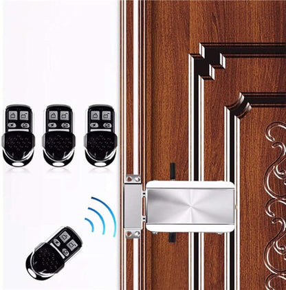 Electronic Intelligent Door Lock Kit, Smart Wireless Anti-Theft Home Security Keyless Deadbolt Access Control System with 4 Remote Control