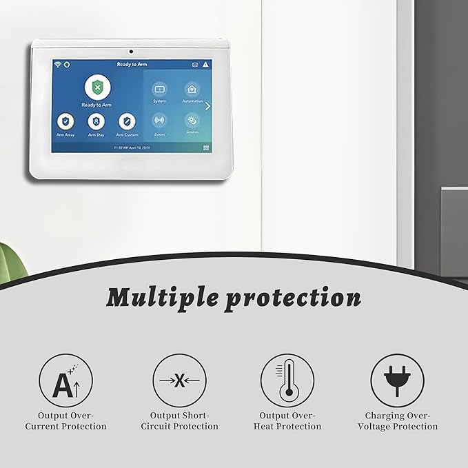 300-10186 Replace Battery for ADT Command Smart Home Touchscreen Security Panel ADT5AIO-1 ADT5AIO-2 ADT5AIO-3 ADT7AIO-1, for Honeywell ADT 2X16 AIO Home Security Panel ADT2X16AIO-1 ADT2X16AIO-2