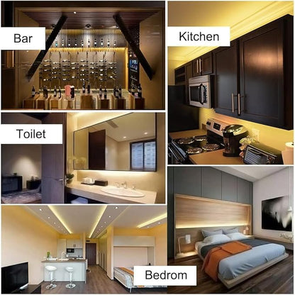 5mm Ultra Thin COB LED Strip DC 24V, Cold White 6000K, RA>90 High CRI LED Tape Light, Cuttable Flexible, 16.4FT Super Bright, IP30 for Christmas Indoor House Kitchen Room Decor