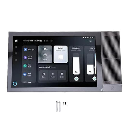 Fabater Smart Home Control Panel, 8 Inch Multifunctional Intelligent Control Touch Screen with Voice Controls and Dual Speakers, 2G+16G Smart Scene Wall Panel for Home
