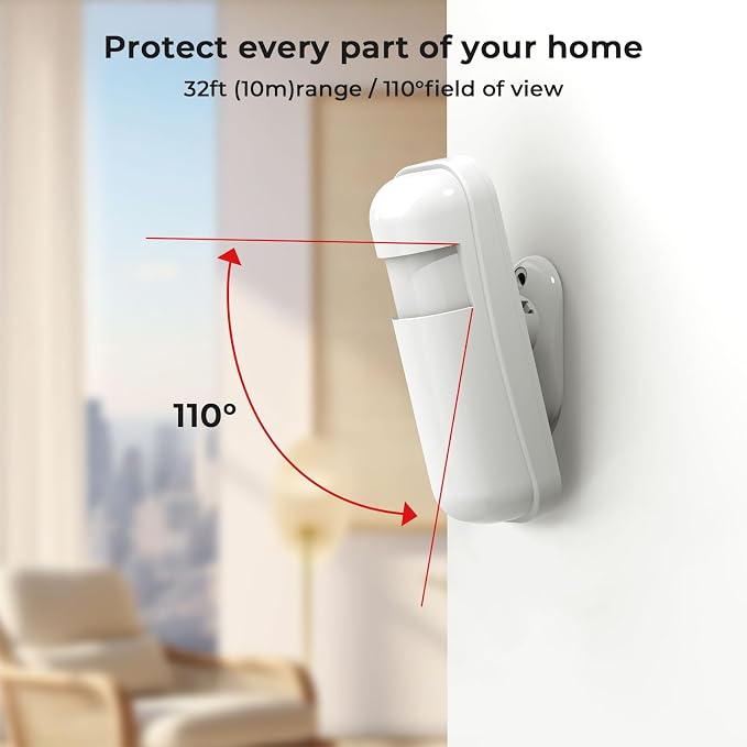 PGST Home Security System, Alarm System for Home Security, Phone Alert, Alarm Siren, Door/Window Sensors, Remotes, Compatible with Alexa, No Monthly Fee,for House Apartment Office