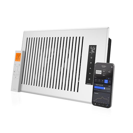 AC Infinity AIRTAP T6, White Register Booster Fan for 6”x12” Openings | Automatic Open/Close Vents, Wireless LCD Temperature Controller, WiFi App, Quiet 10-Speeds, Smart Home