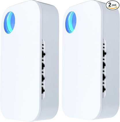 2025 New Upgraded Plug In Air Purifier with 4 Negative Ion Outlet, Small Air Ionizers for Home,Quiet Operation Ion Clear Air Purifier Mobile Air Cleaner for Bedroom,Living Room(2)