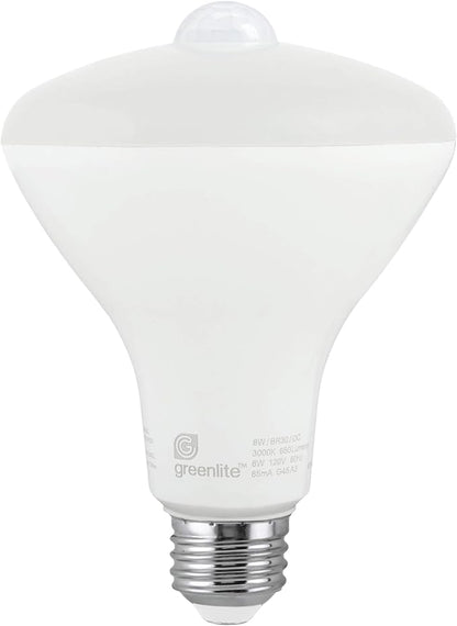 Greenlite BR30 E26 Medium LED Motion Activated Bulb Bright White 65 Watt Equivalence 1 Pk.