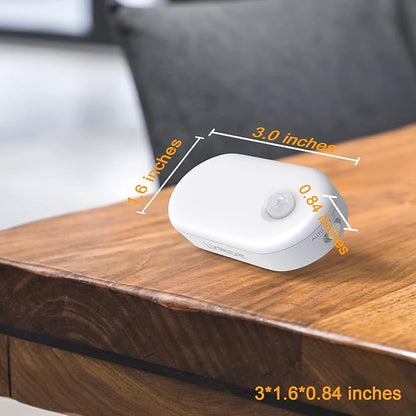 Lyridz 120LM Ultra Bright Plug-in Motion Sensor Night Light, Stepless Dimmable LED Nightlight, Always-On and Auto-Off, for Hallway, Stairs, Bathroom, Bedroom, Garage, Amber (2-Pack)