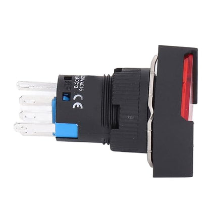 Push Button Switch 16mm Self Locking Design (Red)