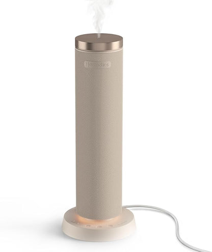 Homedics SereneScent Waterless Diffuser, Cold Air Scent Machine for Home | Diffuser for Large Rooms, App-Controlled Fragrance Diffuser with Timer and Ambient Lights, Beige