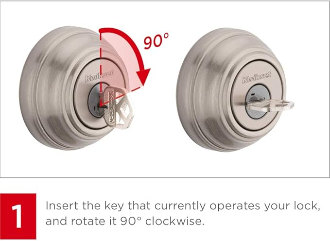 Kwikset 991 Tustin Entry Lever and Single Cylinder Deadbolt Combo Pack featuring SmartKey in Venetian Bronze (99910-041)