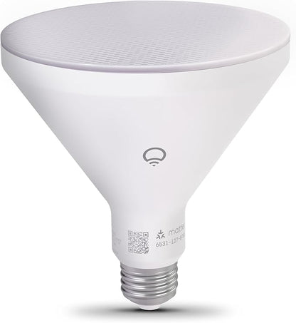 LIFX Smart Flood Light Bulb PAR38 E26 (1 Pack), Color Changing RGB + Warm White 1600 Lumens 150W Equivalent Tunable LED, 90+ CRI, Matter Compatible, Apple HomeKit, Alexa & Google Home Dimmable